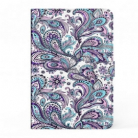 Flipové Pouzdro Na Samsung Galaxy Tab S8 / Tab S7 Paisley Vzor Z Umělé Kůže