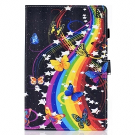 Kožené Pouzdro Na Samsung Galaxy Tab S8 / Tab S7 Motýli Motýli