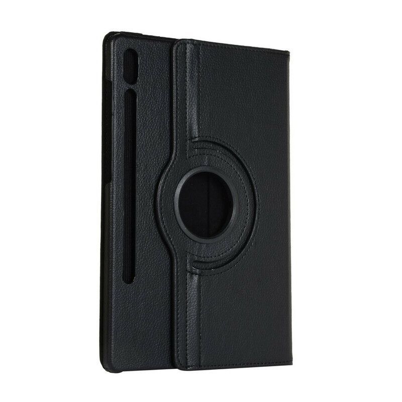 Kožené Pouzdro Na Samsung Galaxy Tab S8 / Tab S7 Umělá Liči Otočná O