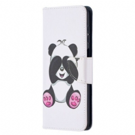 Flipové Pouzdro Na Samsung Galaxy M12 / A12 Panda Zábava