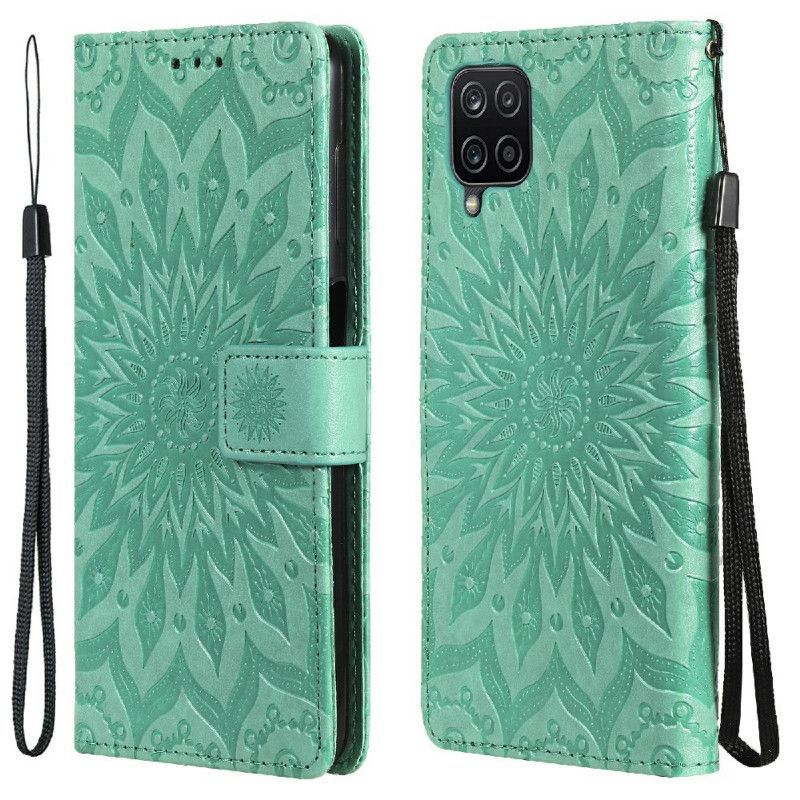 Flipové Pouzdro Na Samsung Galaxy M12 / A12 Slunečnice
