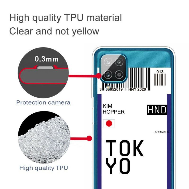 Kryty Na Mobil Na Samsung Galaxy M12 / A12 Palubní Vstupenka Do Tokia