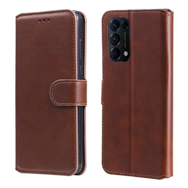 Flipové Pouzdro Na Oppo Find X3 Lite Efekt Louise Leather