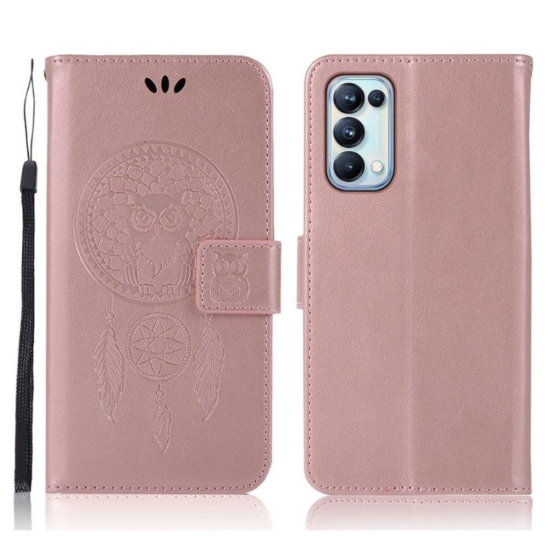 Flipové Pouzdro Na Oppo Find X3 Lite Sova Lapač Snů