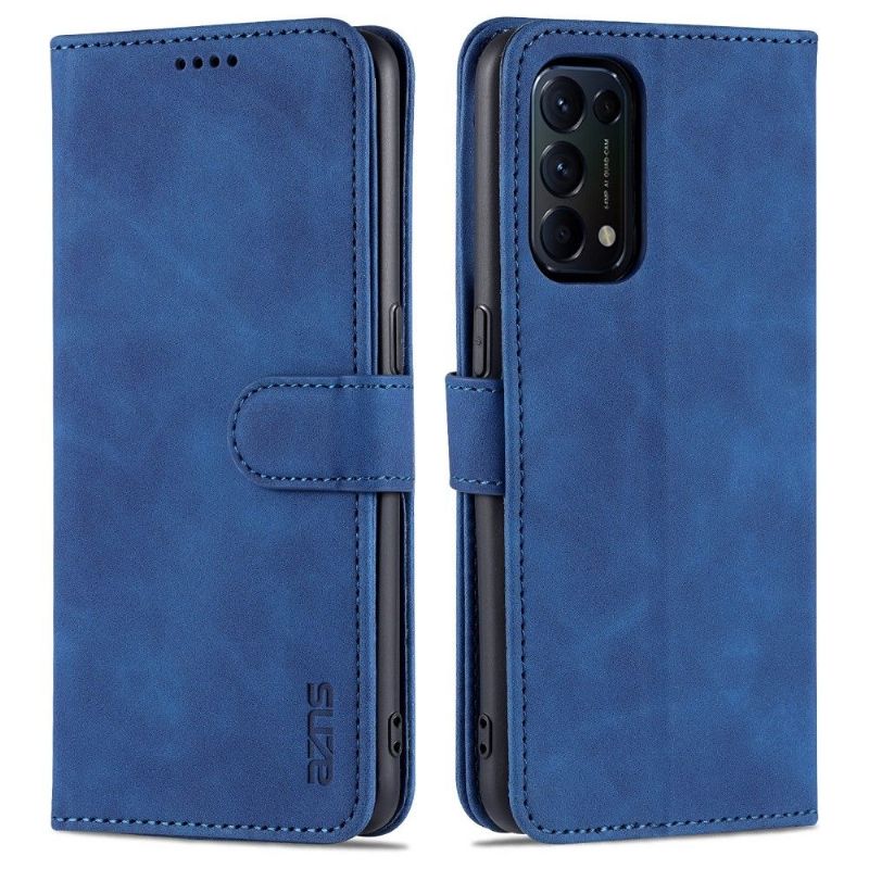 Flipové Pouzdro Pouzdra Na Oppo Find X3 Lite Kožené Pouzdro Držák Karty Azns Folio Case