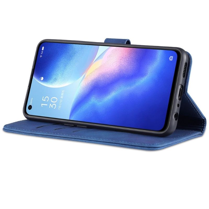 Flipové Pouzdro Pouzdra Na Oppo Find X3 Lite Kožené Pouzdro Držák Karty Azns Folio Case