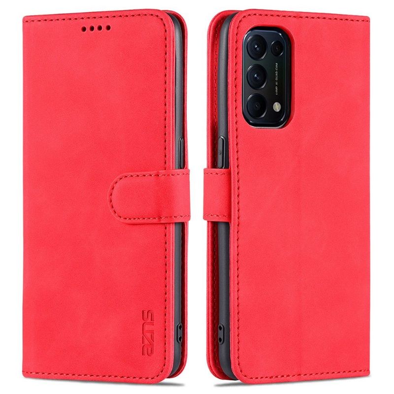 Flipové Pouzdro Pouzdra Na Oppo Find X3 Lite Kožené Pouzdro Držák Karty Azns Folio Case