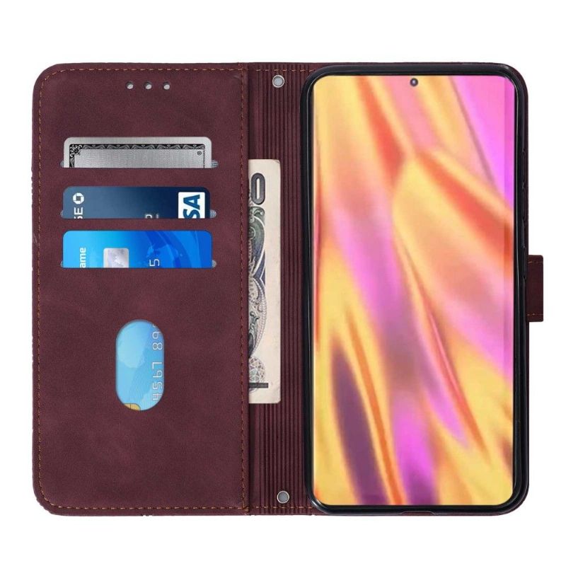 Flipové Pouzdro Na Sony Xperia 5 III Geometrický Design S Popruhem