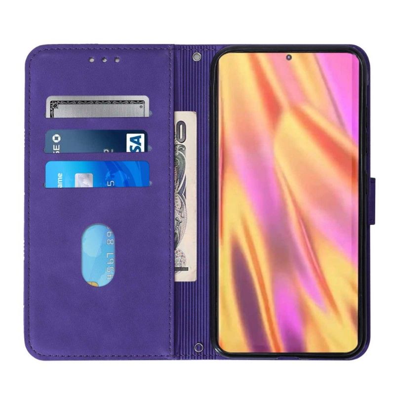 Flipové Pouzdro Na Sony Xperia 5 III Geometrický Design S Popruhem