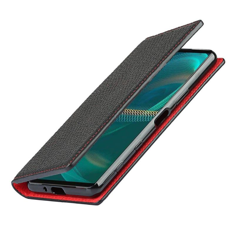 Flipové Pouzdro Na Sony Xperia 5 III Na Lana Kůže