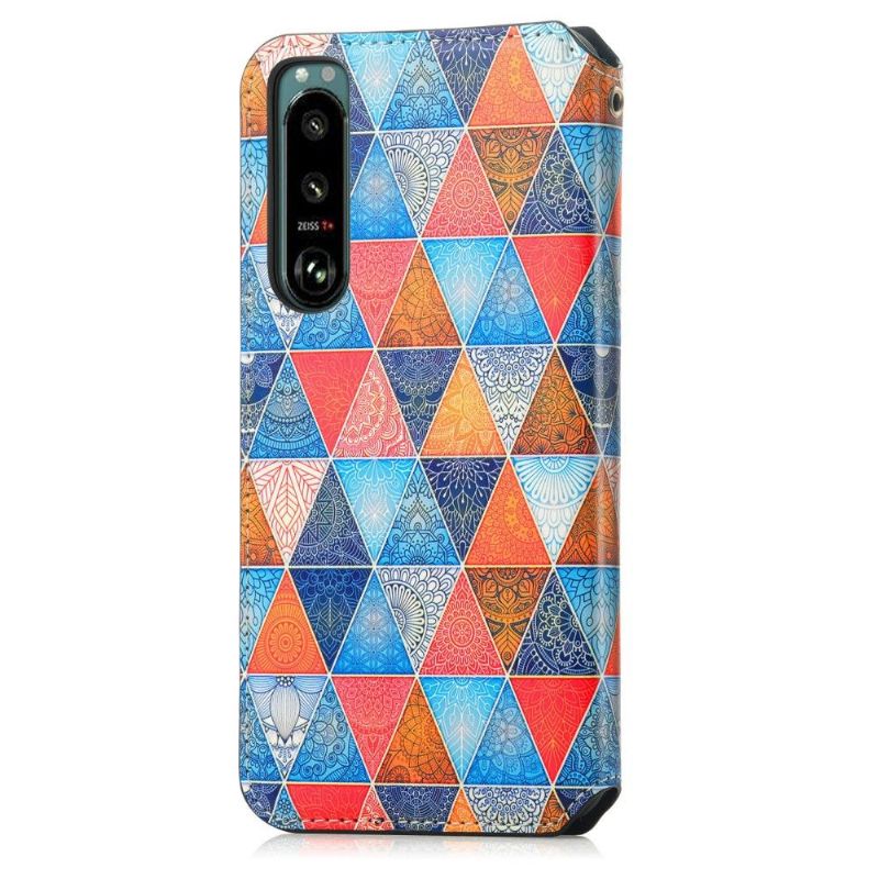 Flipové Pouzdro Na Sony Xperia 5 III Mandalový Kaleidoskop