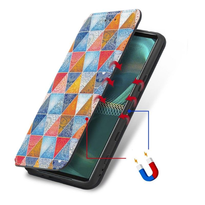 Flipové Pouzdro Na Sony Xperia 5 III Mandalový Kaleidoskop