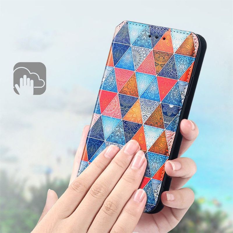 Flipové Pouzdro Na Sony Xperia 5 III Mandalový Kaleidoskop