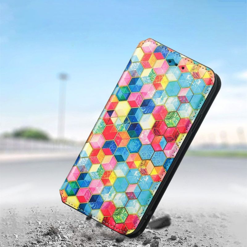 Kožené Pouzdro Na Sony Xperia 5 III 3d Kostka