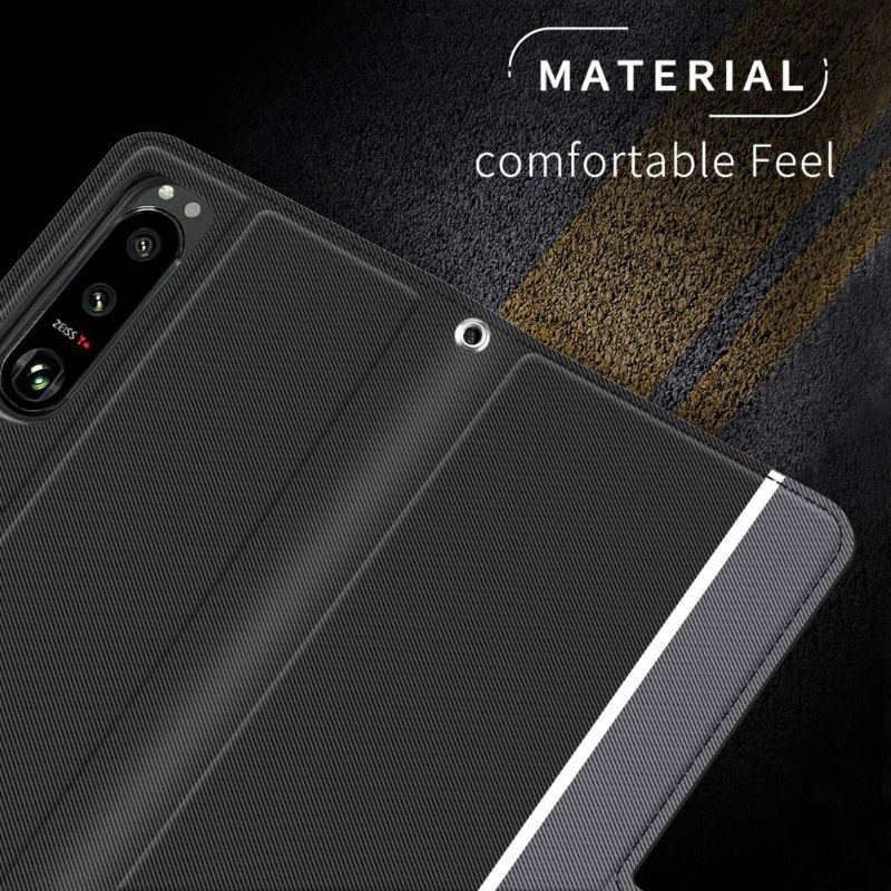 Kožené Pouzdro Na Sony Xperia 5 III Kůže Ve Stylu Victoria