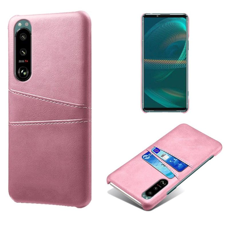 Kryt Na Sony Xperia 5 III Držák Karet S Efektem Melody Leather