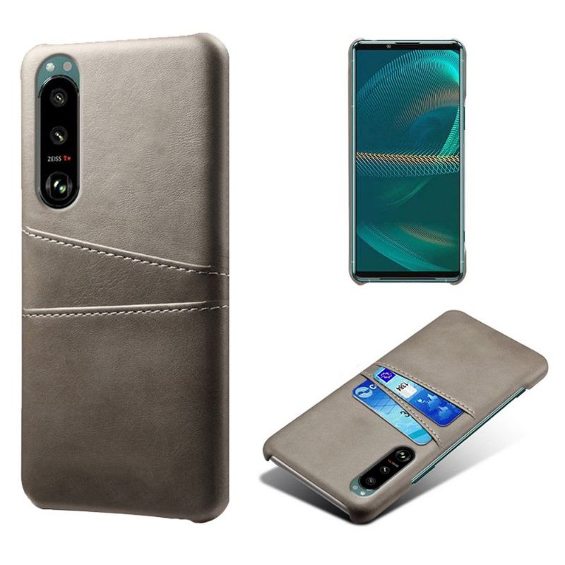 Kryt Na Sony Xperia 5 III Držák Karet S Efektem Melody Leather