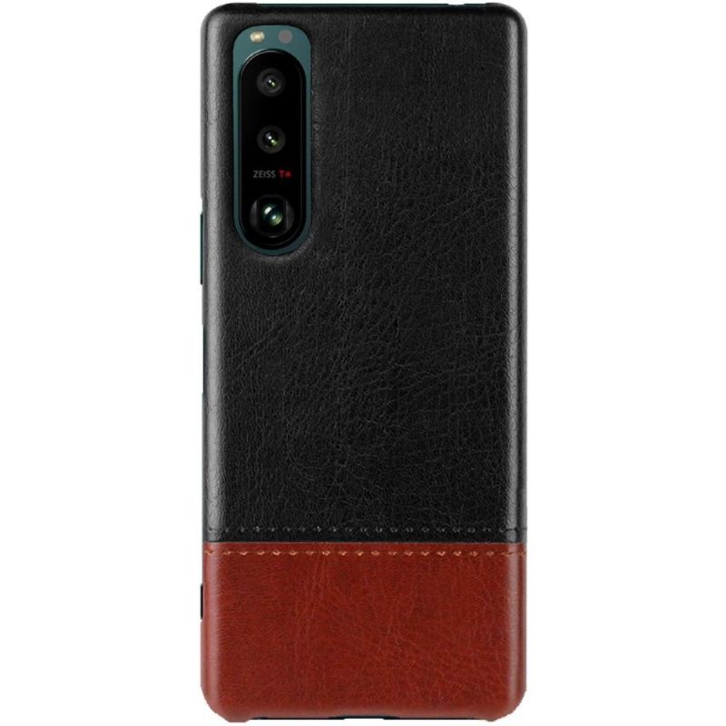 Kryt Na Sony Xperia 5 III Dvoubarevná Umělá Kůže Imak