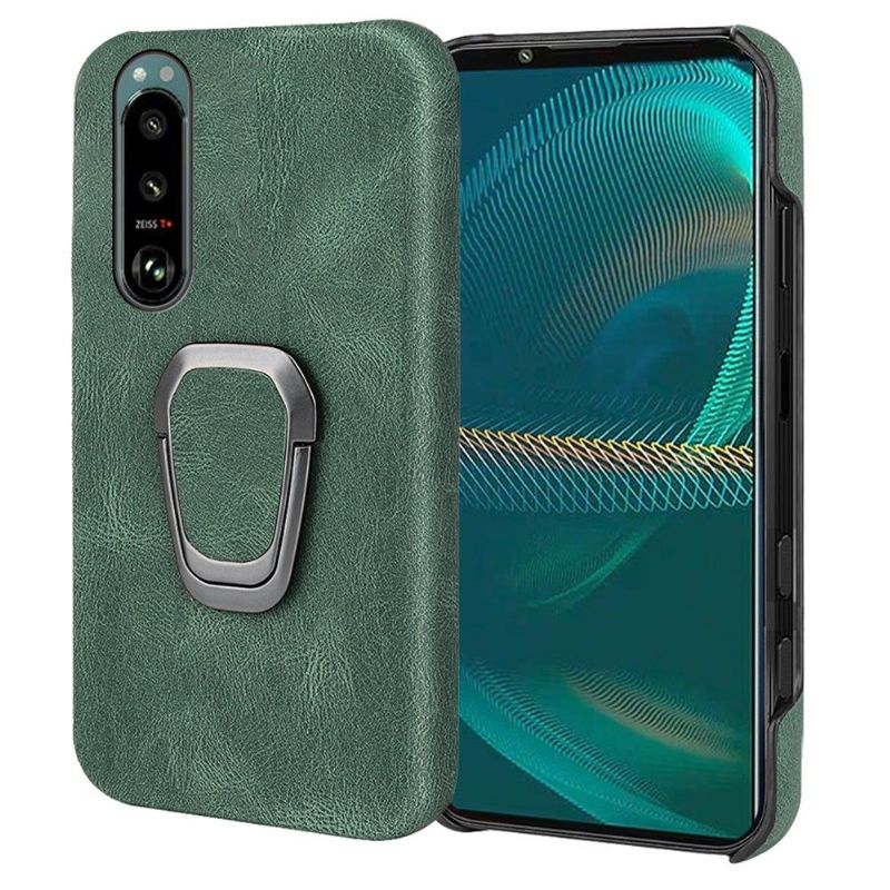 Kryt Na Sony Xperia 5 III Imitace Kůže Se Stojanem
