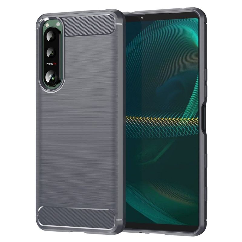 Kryt Na Sony Xperia 5 III Kartáčovaný Efekt Flexibilní