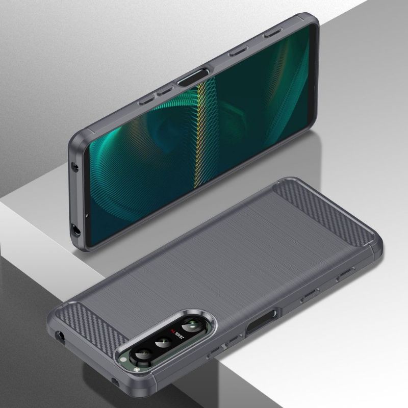 Kryt Na Sony Xperia 5 III Kartáčovaný Efekt Flexibilní