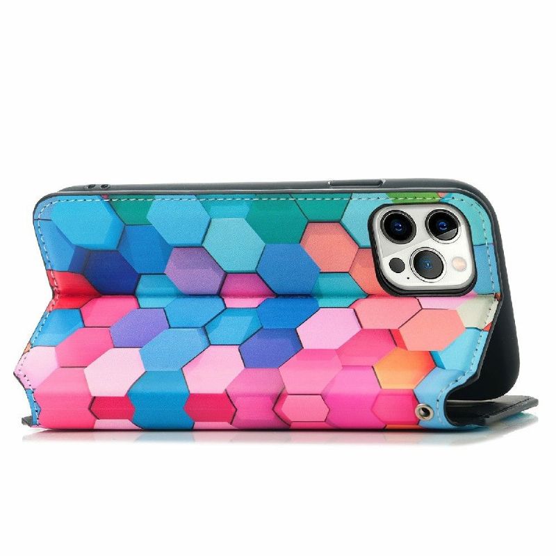 Flipové Pouzdro Na iPhone 12 / 12 Pro Barevná Plástev