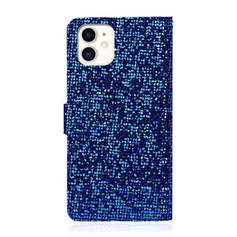 Flipové Pouzdro Na iPhone 12 / 12 Pro Držák Třpytivých Karet