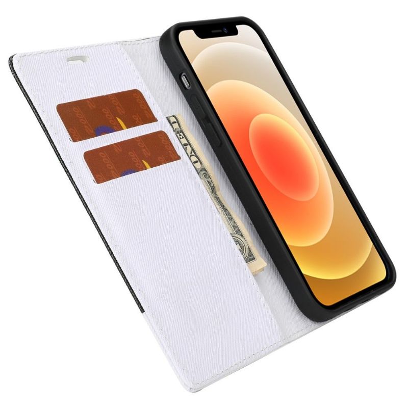 Flipové Pouzdro Na iPhone 12 / 12 Pro Dvoubarevné Rovnátka