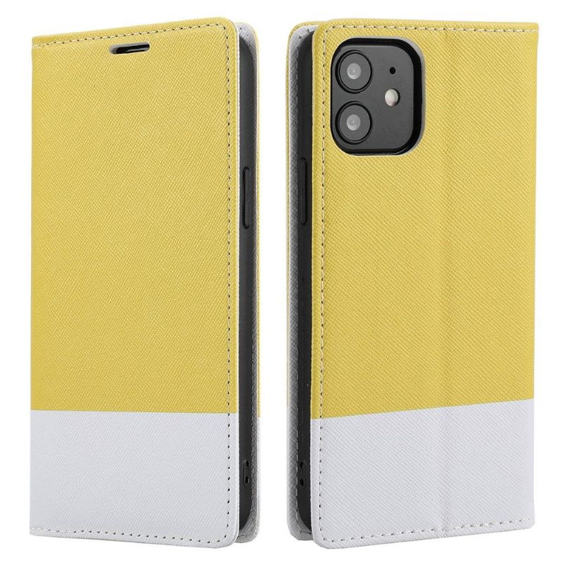Flipové Pouzdro Na iPhone 12 / 12 Pro Dvoubarevné Rovnátka