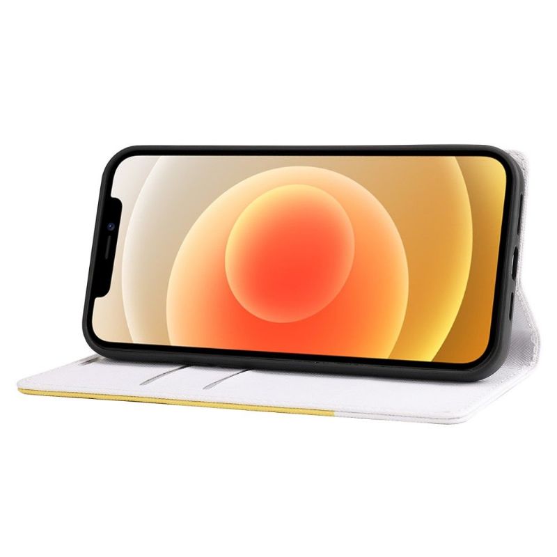 Flipové Pouzdro Na iPhone 12 / 12 Pro Dvoubarevné Rovnátka