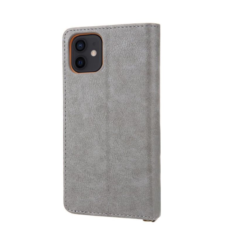 Flipové Pouzdro Na iPhone 12 / 12 Pro Imitace Kůže Cmai2 Vícekomorové