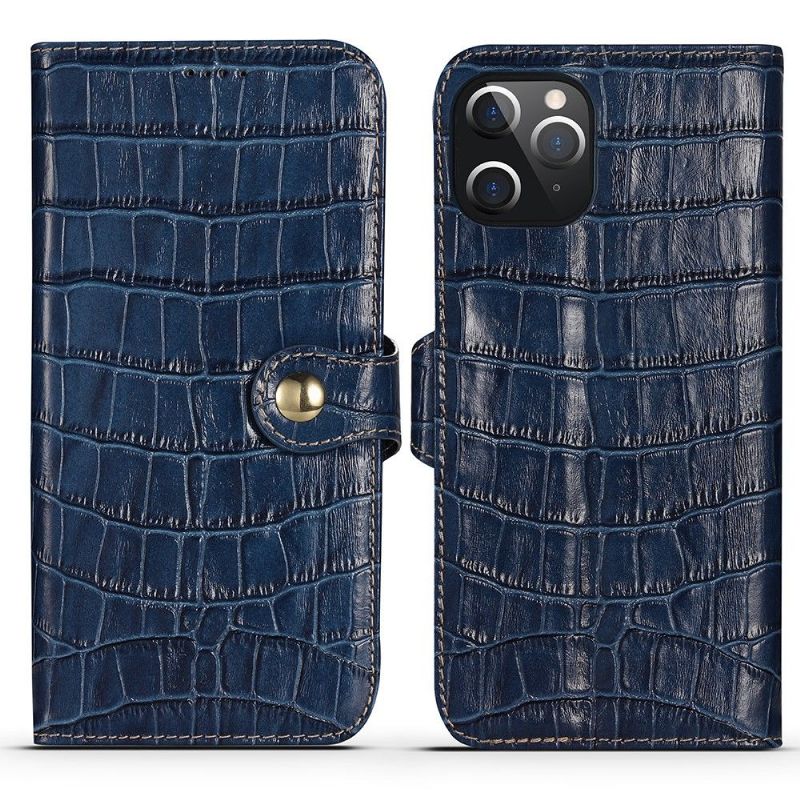 Flipové Pouzdro Na iPhone 12 / 12 Pro Kůže Croc Look