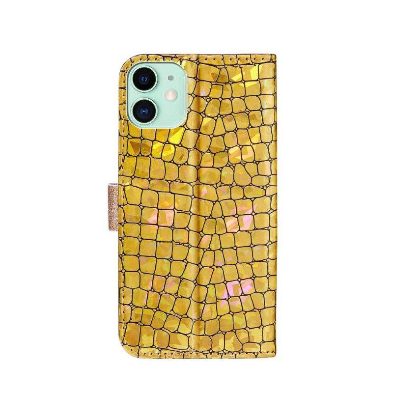 Flipové Pouzdro Na iPhone 12 / 12 Pro Luxusní Croc Efekt