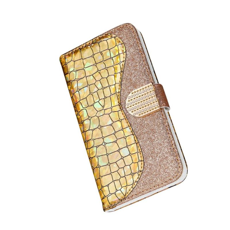 Flipové Pouzdro Na iPhone 12 / 12 Pro Luxusní Croc Efekt