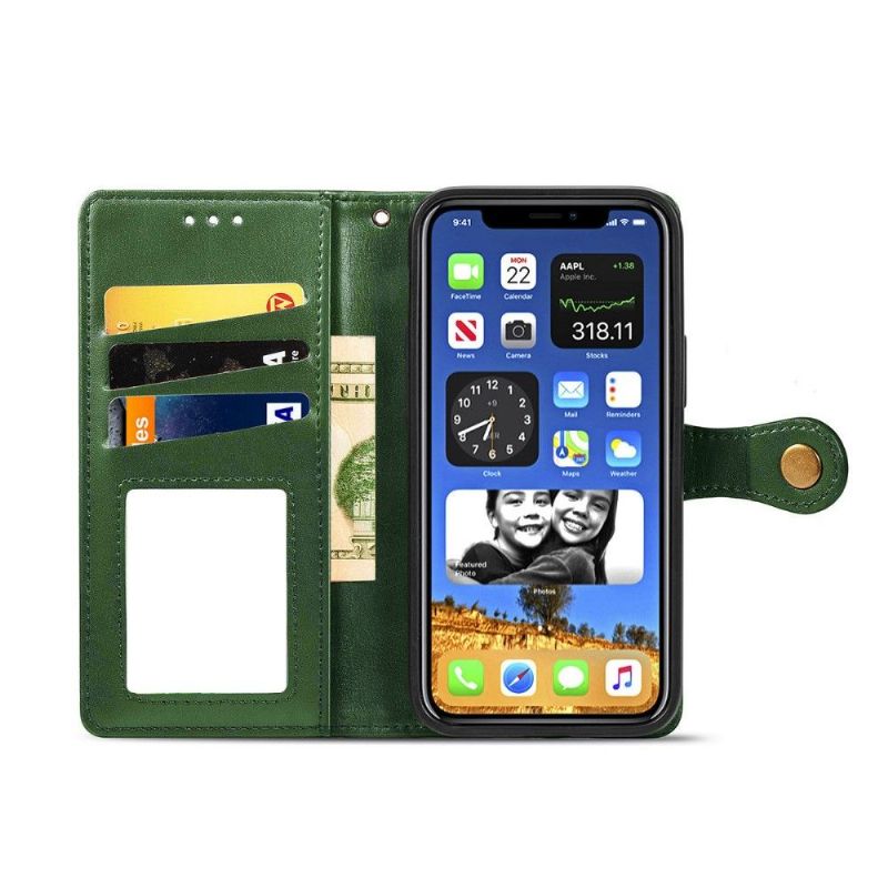 Flipové Pouzdro Na iPhone 12 / 12 Pro Umělá Kůže Indila