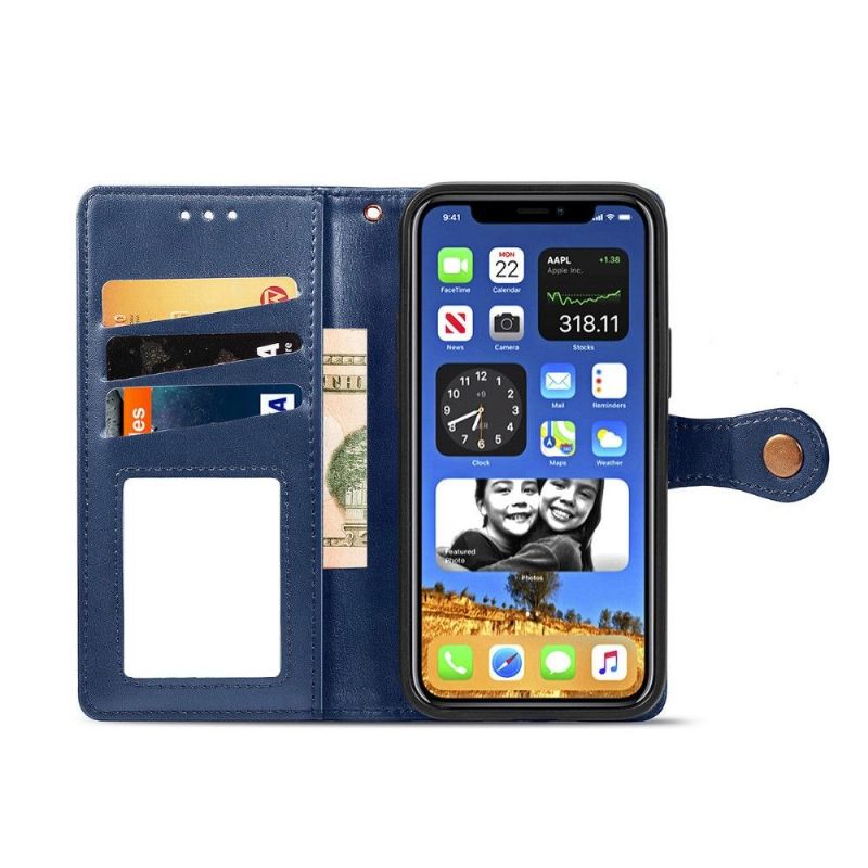 Flipové Pouzdro Na iPhone 12 / 12 Pro Umělá Kůže Indila