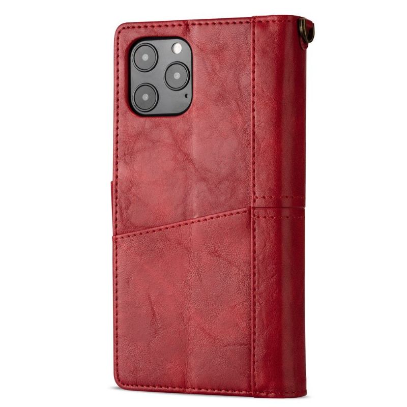 Flipové Pouzdro Na iPhone 12 / 12 Pro Vícenásobné Přihrádky V Retro Stylu