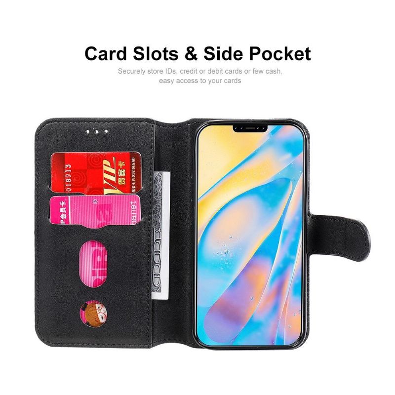 Kožené Pouzdro Na iPhone 12 / 12 Pro Držitel Karty Enkay