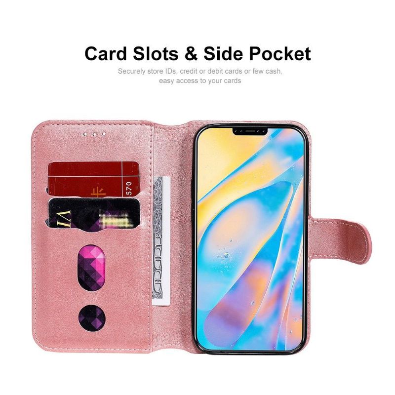 Kožené Pouzdro Na iPhone 12 / 12 Pro Držitel Karty Enkay