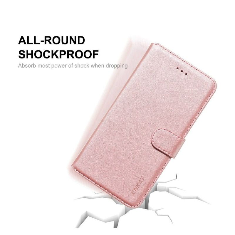 Kožené Pouzdro Na iPhone 12 / 12 Pro Držitel Karty Enkay