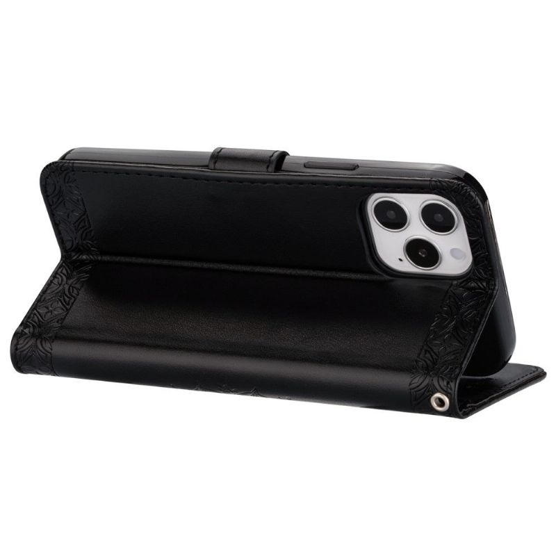 Kožené Pouzdro Na iPhone 12 / 12 Pro Na Lana Mandala