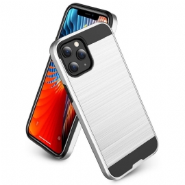 Kryt Na iPhone 12 / 12 Pro Efekt Kartáčovaného Kovu