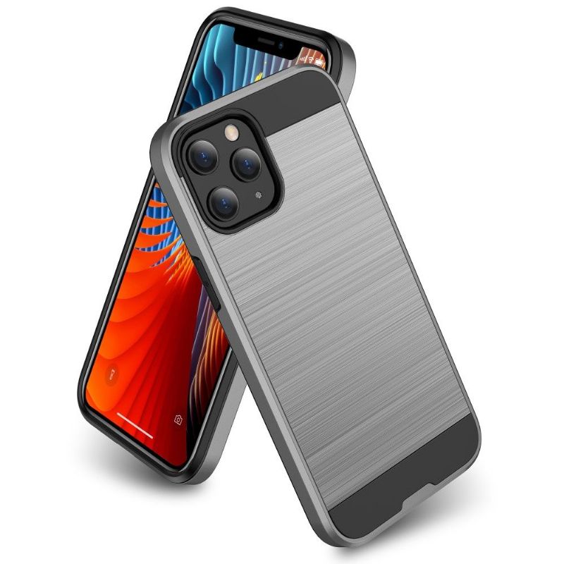 Kryt Na iPhone 12 / 12 Pro Efekt Kartáčovaného Kovu