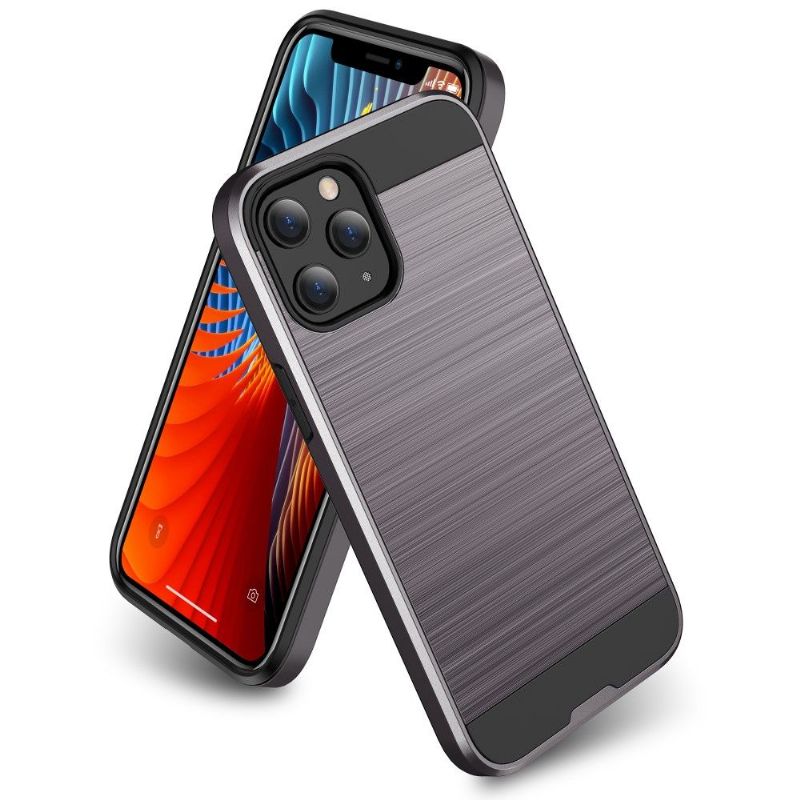 Kryt Na iPhone 12 / 12 Pro Efekt Kartáčovaného Kovu