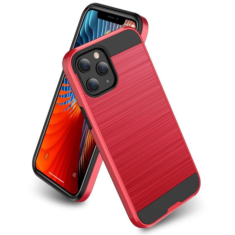 Kryt Na iPhone 12 / 12 Pro Efekt Kartáčovaného Kovu