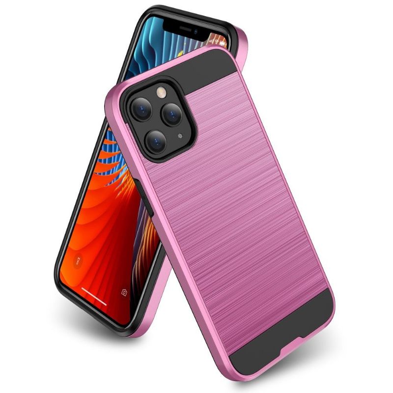 Kryt Na iPhone 12 / 12 Pro Efekt Kartáčovaného Kovu