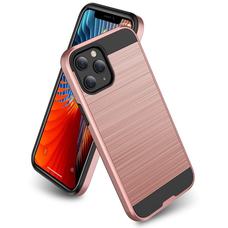 Kryt Na iPhone 12 / 12 Pro Efekt Kartáčovaného Kovu