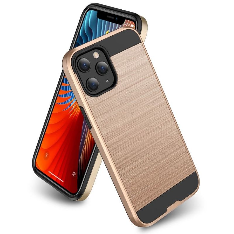Kryt Na iPhone 12 / 12 Pro Efekt Kartáčovaného Kovu