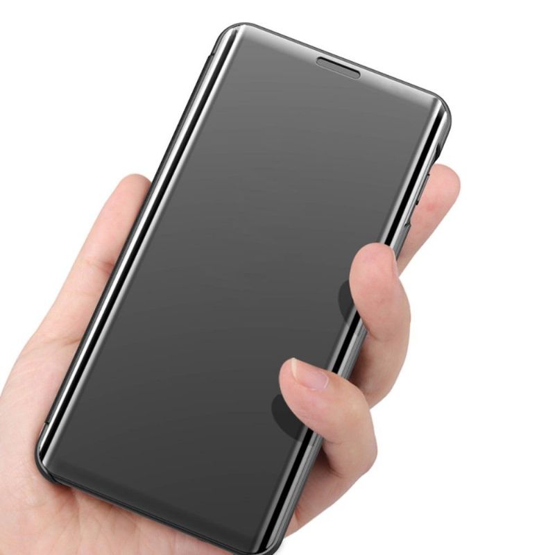 Kryt Na iPhone 12 / 12 Pro Flipové Pouzdro Zrcadlový Efekt