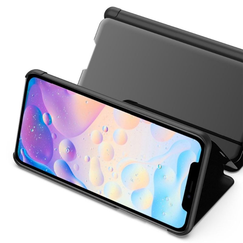 Kryt Na iPhone 12 / 12 Pro Flipové Pouzdro Zrcadlový Efekt